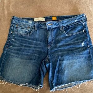 Anthropologie Pilcro Distressed Denim Shorts